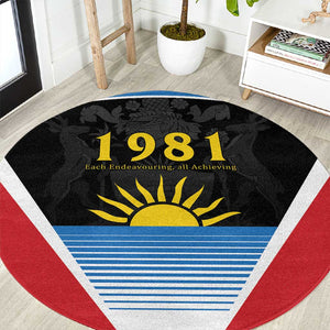 ‎Afro-Antiguans and Barbudans 1981 Round Carpet Each Endeavouring All Achieving