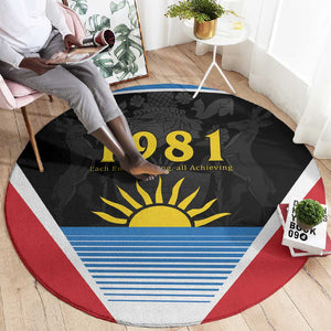 ‎Afro-Antiguans and Barbudans 1981 Round Carpet Each Endeavouring All Achieving