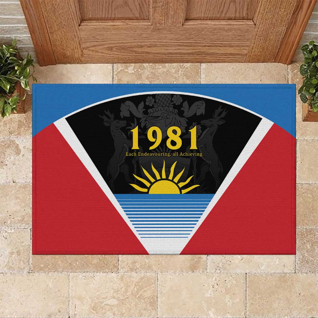 ‎Afro-Antiguans and Barbudans 1981 Rubber Doormat Each Endeavouring All Achieving