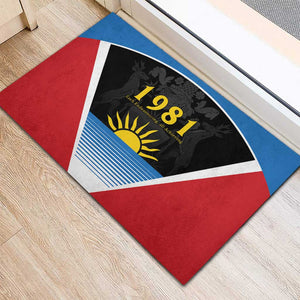 ‎Afro-Antiguans and Barbudans 1981 Rubber Doormat Each Endeavouring All Achieving