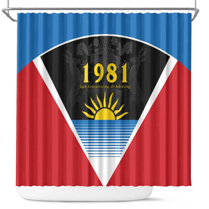 ‎Afro-Antiguans and Barbudans 1981 Shower Curtain Each Endeavouring All Achieving