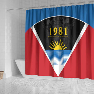 ‎Afro-Antiguans and Barbudans 1981 Shower Curtain Each Endeavouring All Achieving