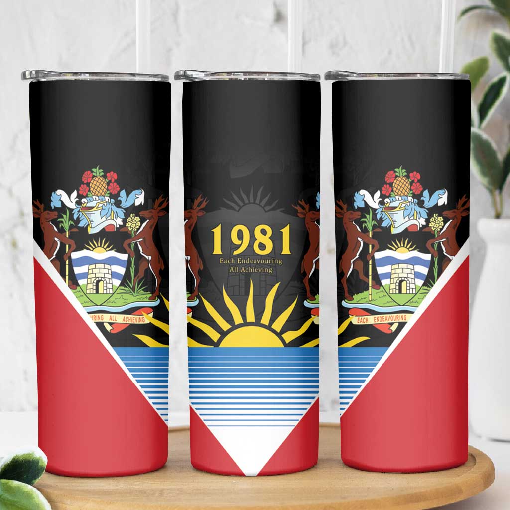 ‎Afro-Antiguans and Barbudans 1981 Skinny Tumbler Each Endeavouring All Achieving