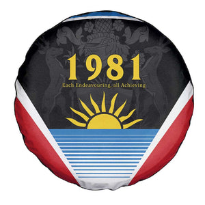 ‎Afro-Antiguans and Barbudans 1981 Spare Tire Cover Each Endeavouring All Achieving