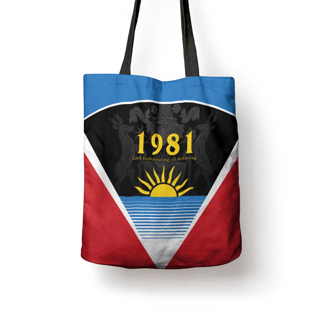 ‎Afro-Antiguans and Barbudans 1981 Tote Bag Each Endeavouring All Achieving