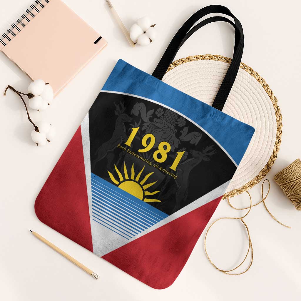‎Afro-Antiguans and Barbudans 1981 Tote Bag Each Endeavouring All Achieving