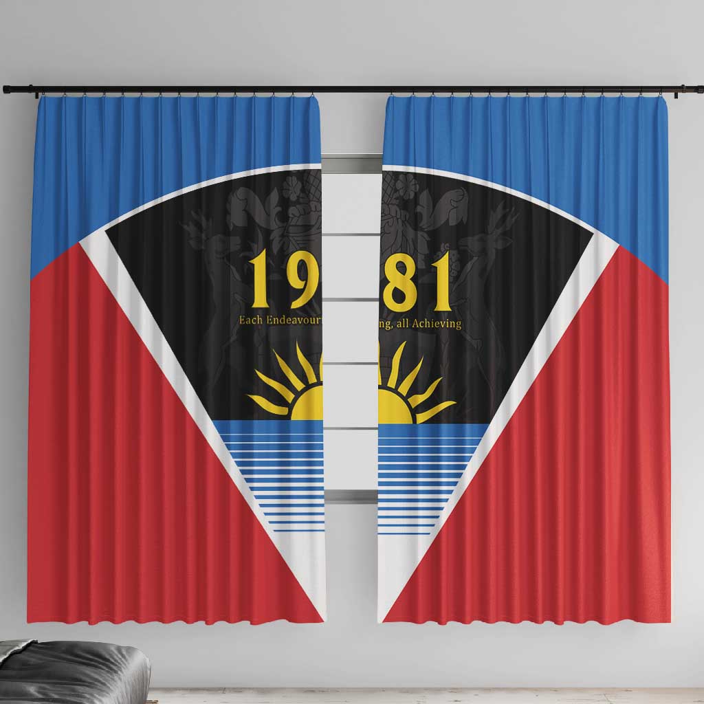 ‎Afro-Antiguans and Barbudans 1981 Window Curtain Each Endeavouring All Achieving