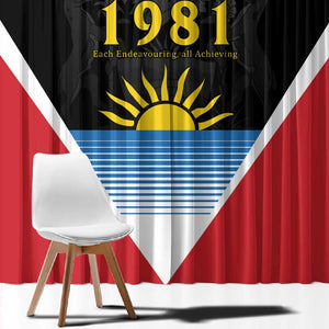 ‎Afro-Antiguans and Barbudans 1981 Window Curtain Each Endeavouring All Achieving