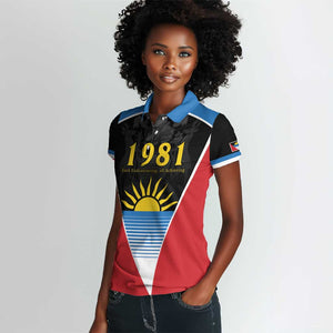 ‎Afro-Antiguans and Barbudans 1981 Women Polo Shirt Each Endeavouring All Achieving