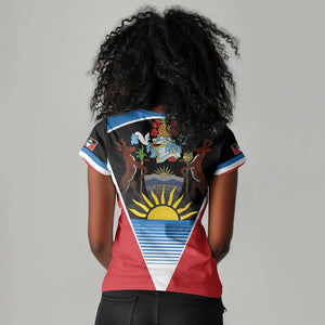 ‎Afro-Antiguans and Barbudans 1981 Women V-Neck T-Shirt Each Endeavouring All Achieving