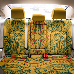 Dashiki and Polynesian Pattern Back Car Seat Cover Afro Pacific Culture Gold Version