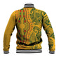 Dashiki and Polynesian Pattern Baseball Jacket Afro Pacific Culture Gold Version