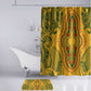 Dashiki and Polynesian Pattern Bathroom Set Afro Pacific Culture Gold Version