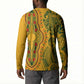 Dashiki and Polynesian Pattern Button Sweatshirt Afro Pacific Culture Gold Version