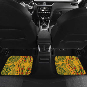 Dashiki and Polynesian Pattern Car Mats Afro Pacific Culture Gold Version