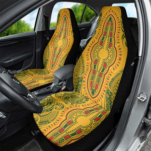 Dashiki and Polynesian Pattern Car Seat Cover Afro Pacific Culture Gold Version