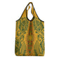 Dashiki and Polynesian Pattern Grocery Bag Afro Pacific Culture Gold Version