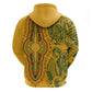 Dashiki and Polynesian Pattern Hoodie Afro Pacific Culture Gold Version