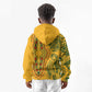Dashiki and Polynesian Pattern Kid Hoodie Afro Pacific Culture Gold Version