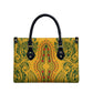 Dashiki and Polynesian Pattern Leather Bag Afro Pacific Culture Gold Version