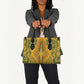 Dashiki and Polynesian Pattern Leather Bag Afro Pacific Culture Gold Version