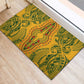 Dashiki and Polynesian Pattern Rubber Doormat Afro Pacific Culture Gold Version