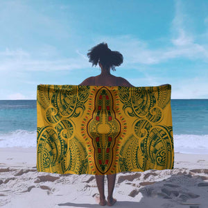 Dashiki and Polynesian Pattern Sarong Afro Pacific Culture Gold Version