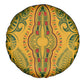 Dashiki and Polynesian Pattern Spare Tire Cover Afro Pacific Culture Gold Version