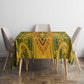 Dashiki and Polynesian Pattern Tablecloth Afro Pacific Culture Gold Version