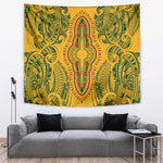Dashiki and Polynesian Pattern Tapestry Afro Pacific Culture Gold Version
