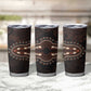 Dashiki and Polynesian Pattern Tumbler Cup Afro Pacific Culture Gold Version