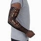 Dashiki and Polynesian Pattern Arm Sleeves Afro Pacific Culture Red Version