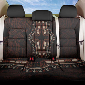 Dashiki and Polynesian Pattern Back Car Seat Cover Afro Pacific Culture Red Version