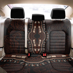 Dashiki and Polynesian Pattern Back Car Seat Cover Afro Pacific Culture Red Version