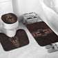 Dashiki and Polynesian Pattern Bathroom Set Afro Pacific Culture Red Version