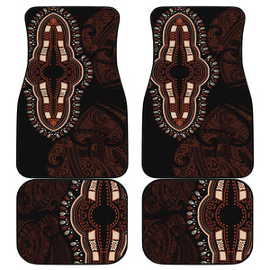 Dashiki and Polynesian Pattern Car Mats Afro Pacific Culture Red Version