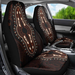 Dashiki and Polynesian Pattern Car Seat Cover Afro Pacific Culture Red Version