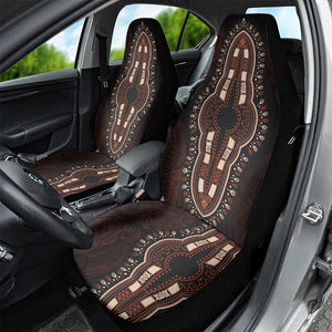 Dashiki and Polynesian Pattern Car Seat Cover Afro Pacific Culture Red Version