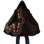 Dashiki and Polynesian Pattern Cloak Afro Pacific Culture Red Version