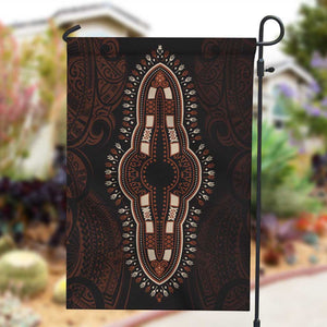 Dashiki and Polynesian Pattern Garden Flag Afro Pacific Culture Red Version