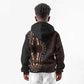 Dashiki and Polynesian Pattern Kid Hoodie Afro Pacific Culture Red Version
