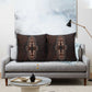 Dashiki and Polynesian Pattern Pillow Cover Afro Pacific Culture Red Version