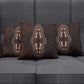 Dashiki and Polynesian Pattern Pillow Cover Afro Pacific Culture Red Version