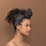 Dashiki and Polynesian Pattern Simple Headwrap Africa Pacific Culture Red Version