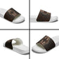 Dashiki and Polynesian Pattern Slide Sandals Afro Pacific Culture Red Version