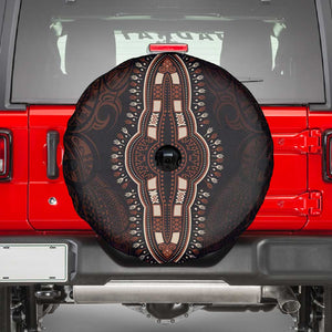 Dashiki and Polynesian Pattern Spare Tire Cover Afro Pacific Culture Red Version