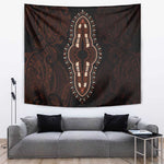 Dashiki and Polynesian Pattern Tapestry Afro Pacific Culture Red Version