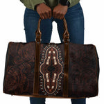 Dashiki and Polynesian Pattern Travel Bag Afro Pacific Culture Red Version