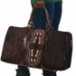 Dashiki and Polynesian Pattern Travel Bag Afro Pacific Culture Red Version