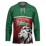 Custom Morocco Football Dream 2026 Hockey Jersey Atlas Lions Journey To America